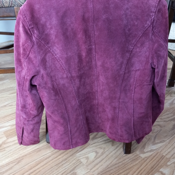 Live alittle red maroon swade jacket size S - Picture 2 of 2